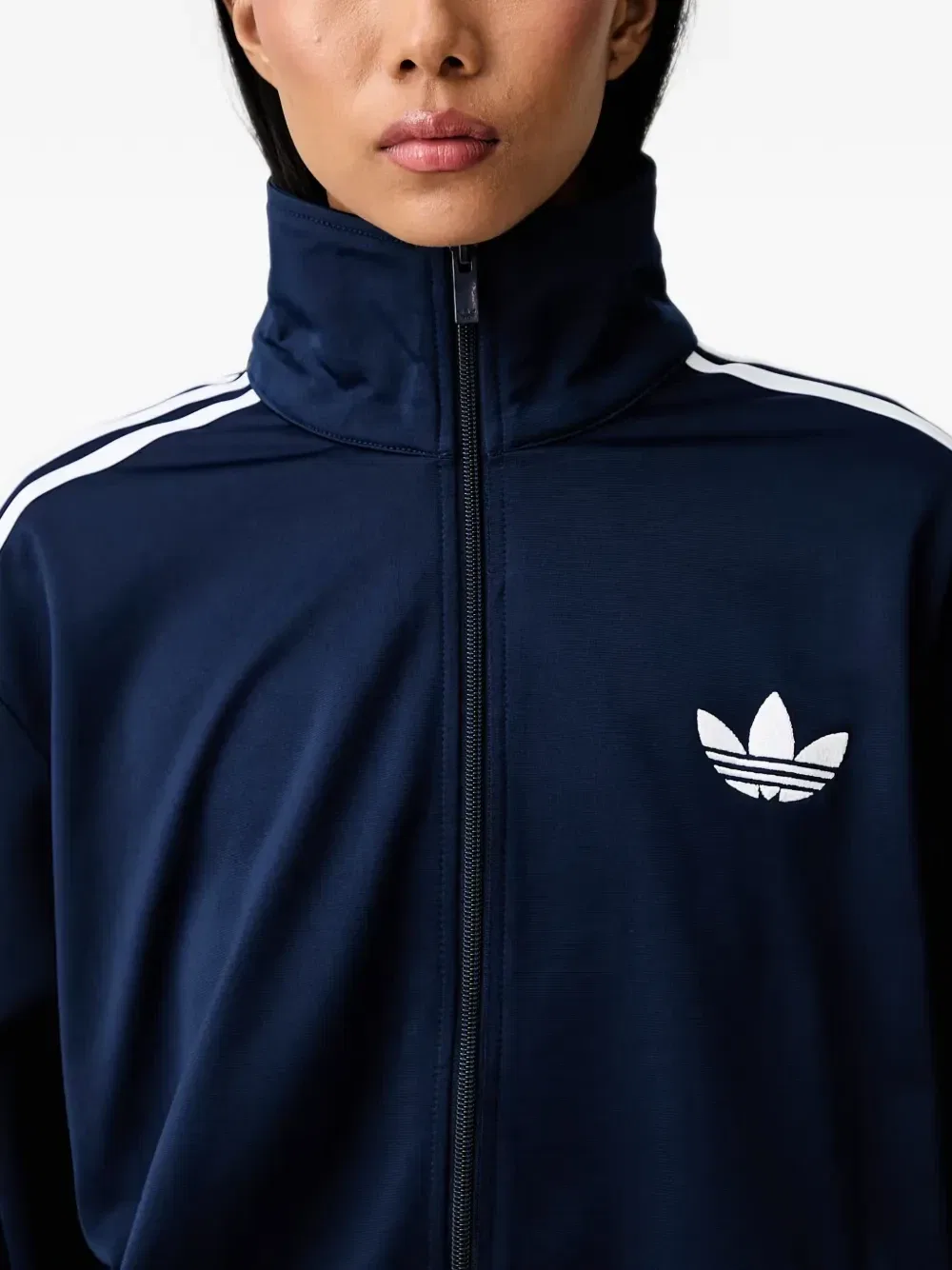 Свитер с вышитым логотипом Firebird в полоску Adidas, синий — фото 4