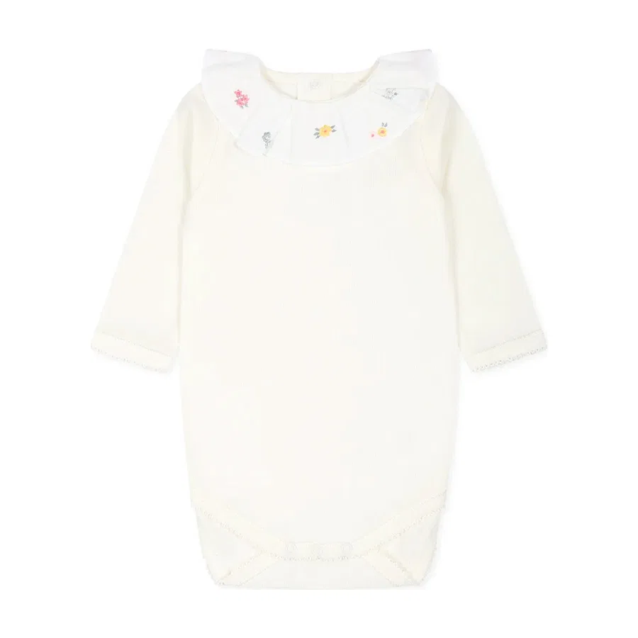 Комплект боди-комбинезон Infant June с цветочной вышивкой Bonpoint, Multicolor