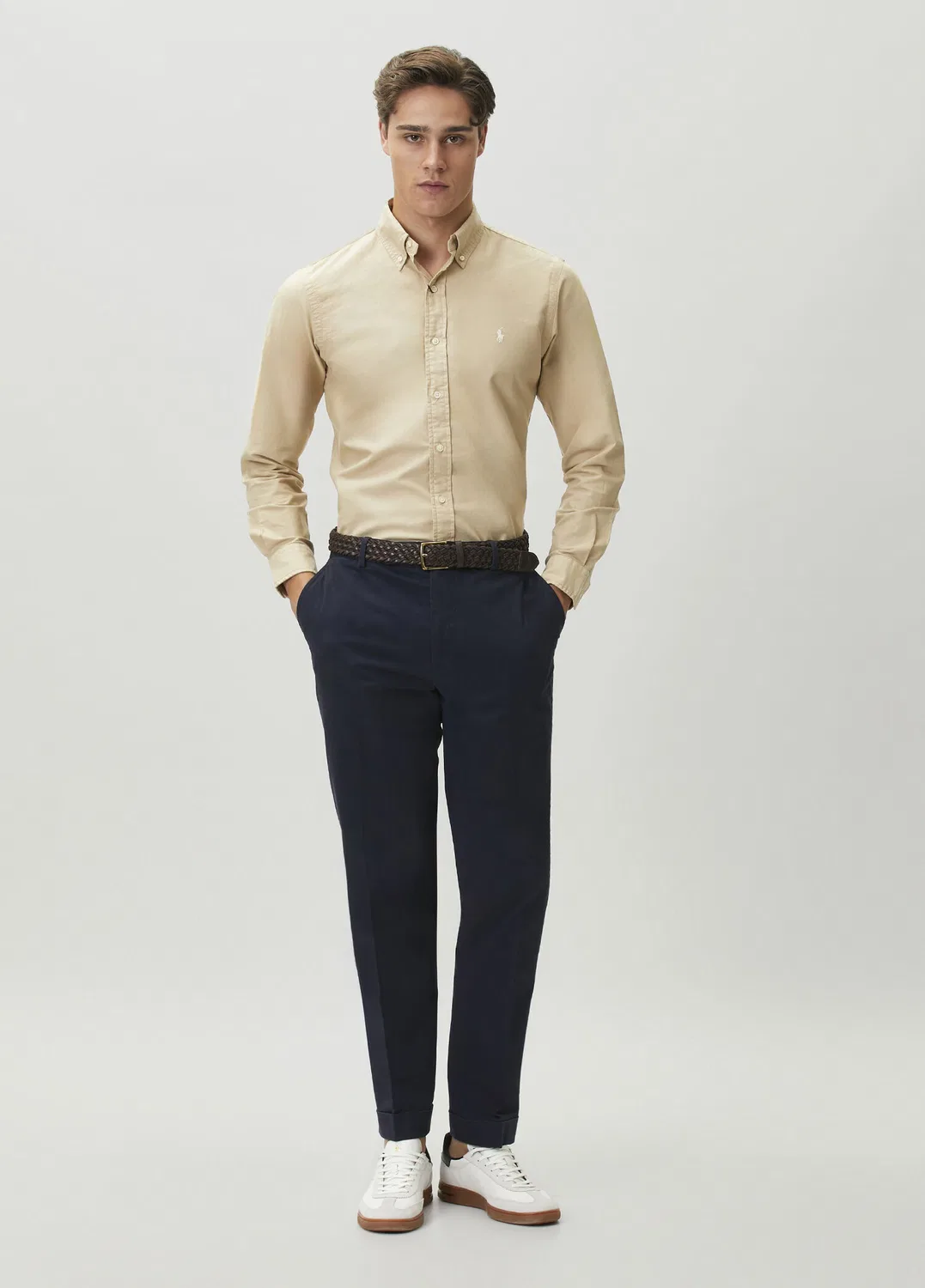 Рубашка Oxford Regular Fit Polo Ralph Lauren, brown — фото 2
