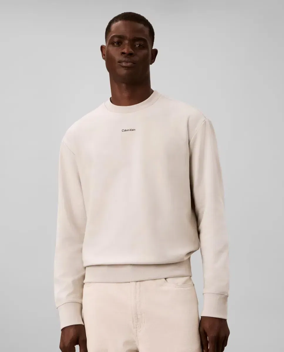 Мужской свитшот с круглым вырезом Calvin Klein, Серый