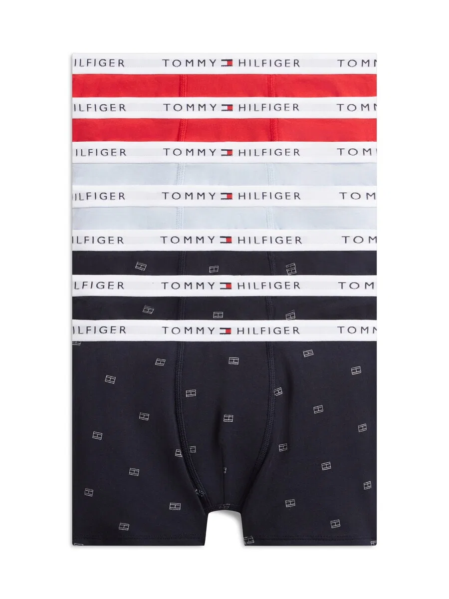 Трусы TOMMY HILFIGER темно-синего, светло-голубого и красного цвета
