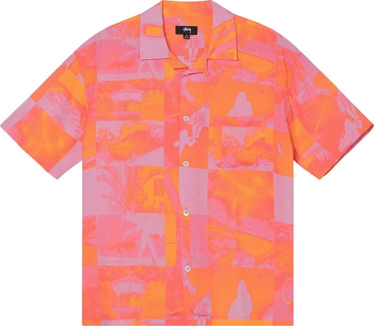 Рубашка Stussy Photo Film Shirt 'Pink', розовый — фото 2