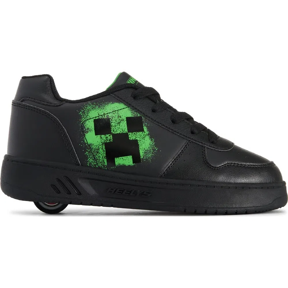 Детские кроссовки с роликами Minecraft Kama Heelys, Black Minecraft — фото 2