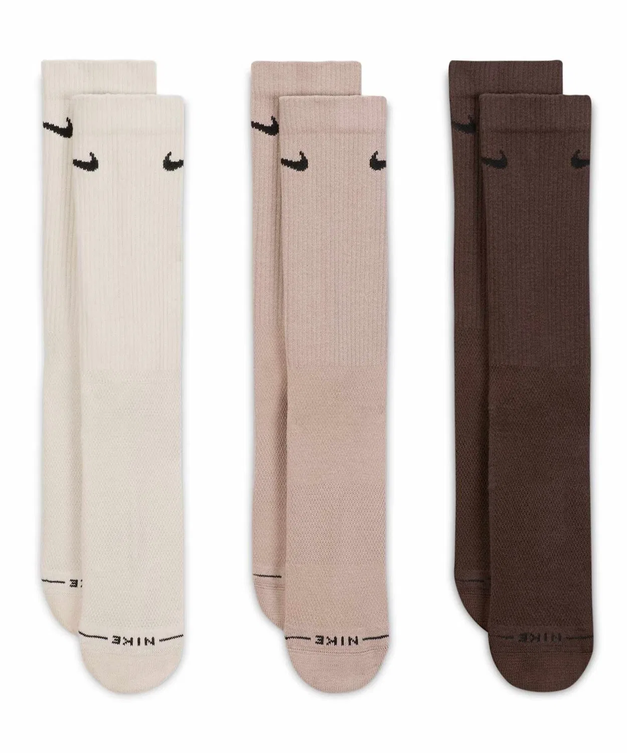Мужские носки с усиленной пяткой и мыском, 3 пары, Nike Everyday Elevated Crew Socks, Multi-Color — фото 2