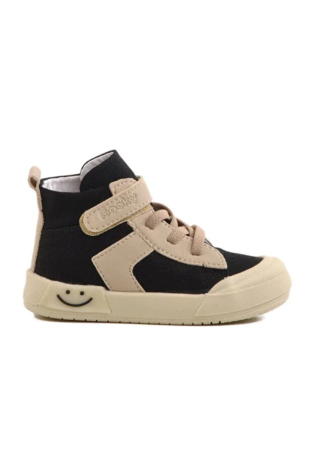 Детские кроссовки для мальчиков с принтом Black Boy Hi Sneaker Aspor, Colored