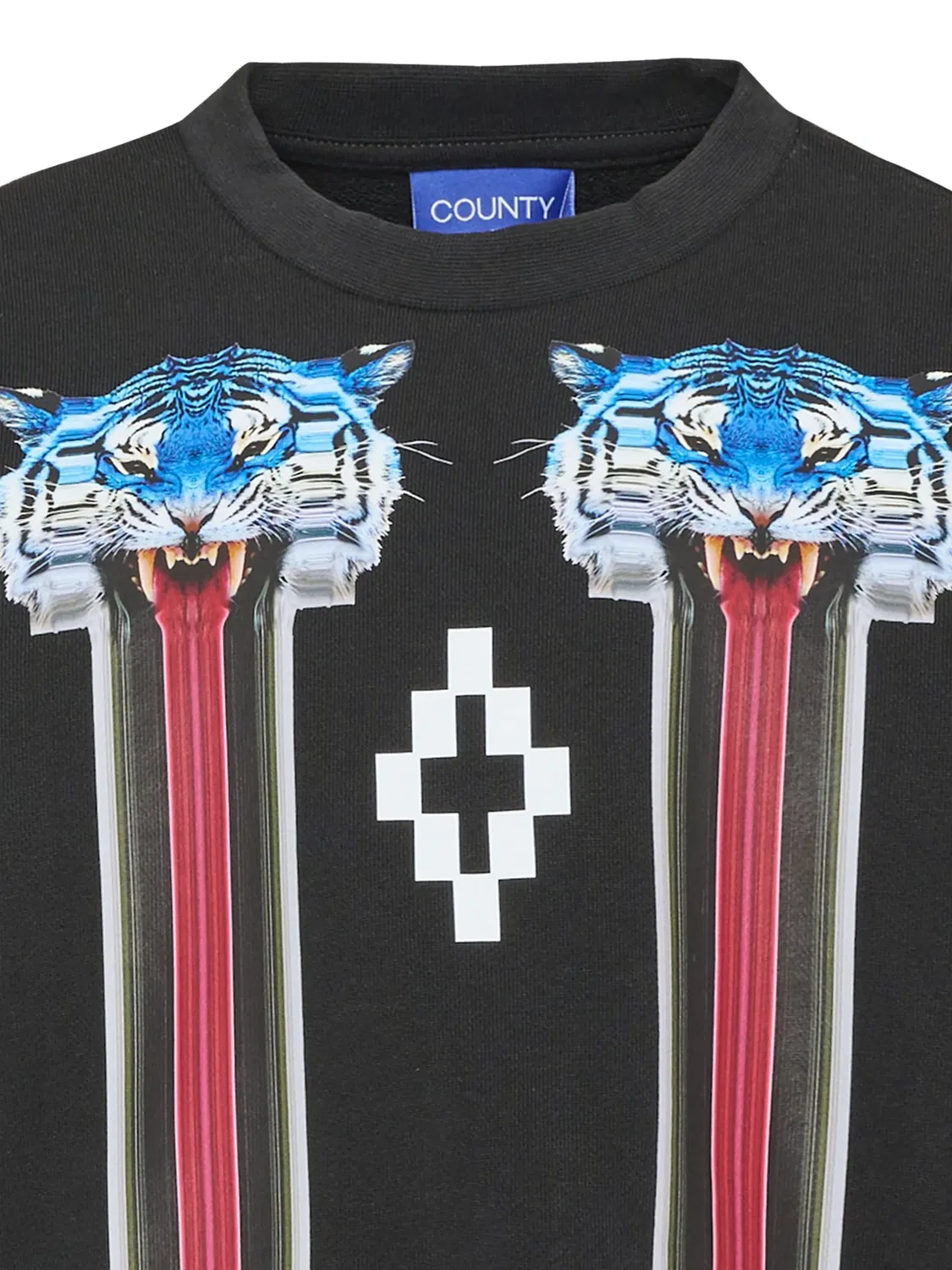 Хлопковый свитшот с принтом тигра Marcelo Burlon County of Milan, черный — фото 2