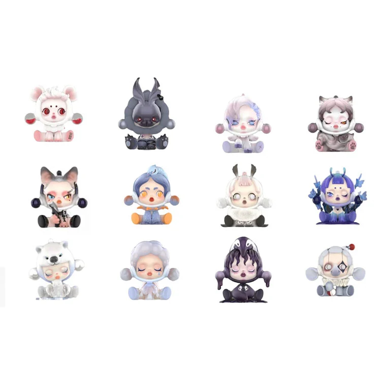 

Бокс с полным набором Pop Mart Skullpanda The Mare of Animals Series, 12 штук