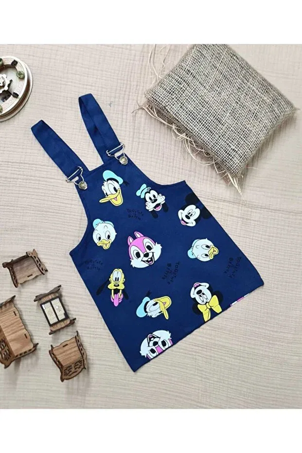 Детское платье для девочек с принтом Minitrends, Navy Blue