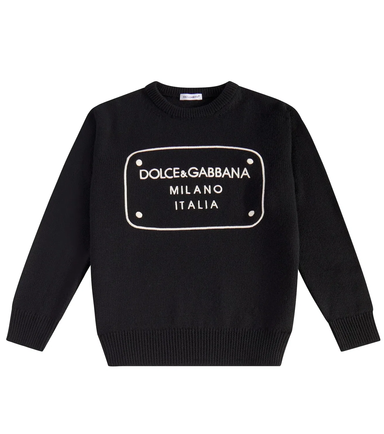 Свитер шерстяной Dolce&Gabbana Kids, черный