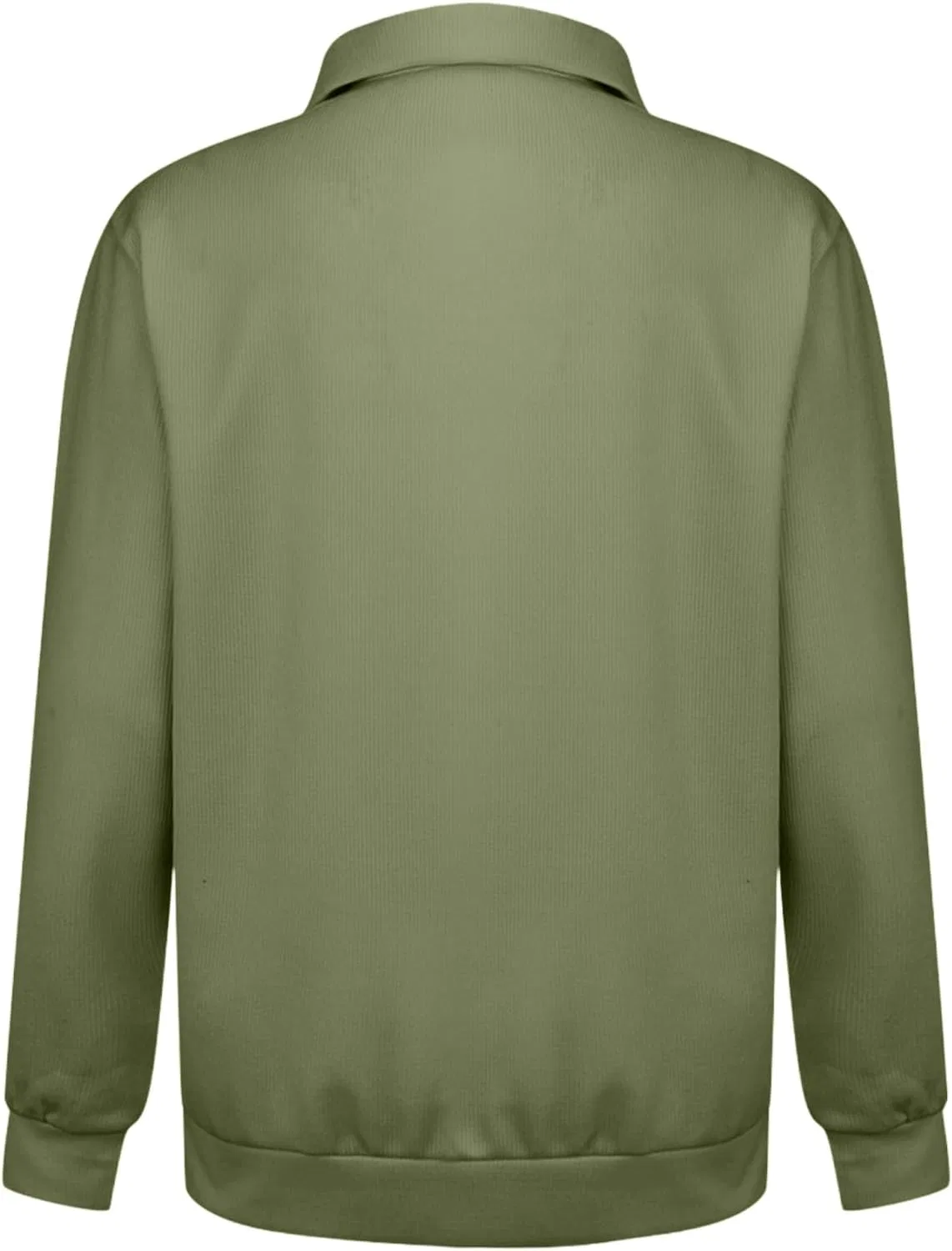 Мужская футболка с длинным рукавом хенли Regular Fit, Army Green — фото 4