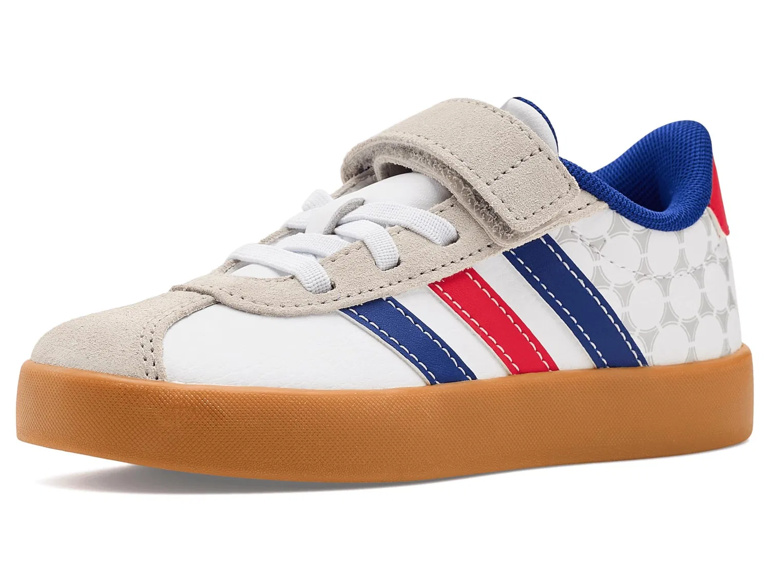 Детские кроссовки VL Court 3.0 Adidas Kids, White/Pure Ruby/Mystery Ink
