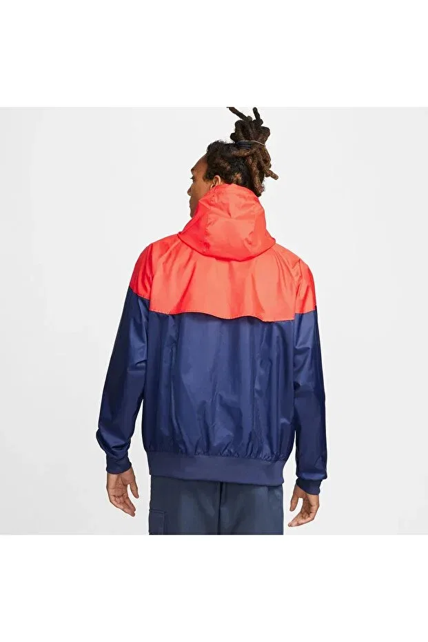 Мужское пальто из полиэстера с капюшоном Sportswear Windrunner Nike, Navy Blue — фото 2