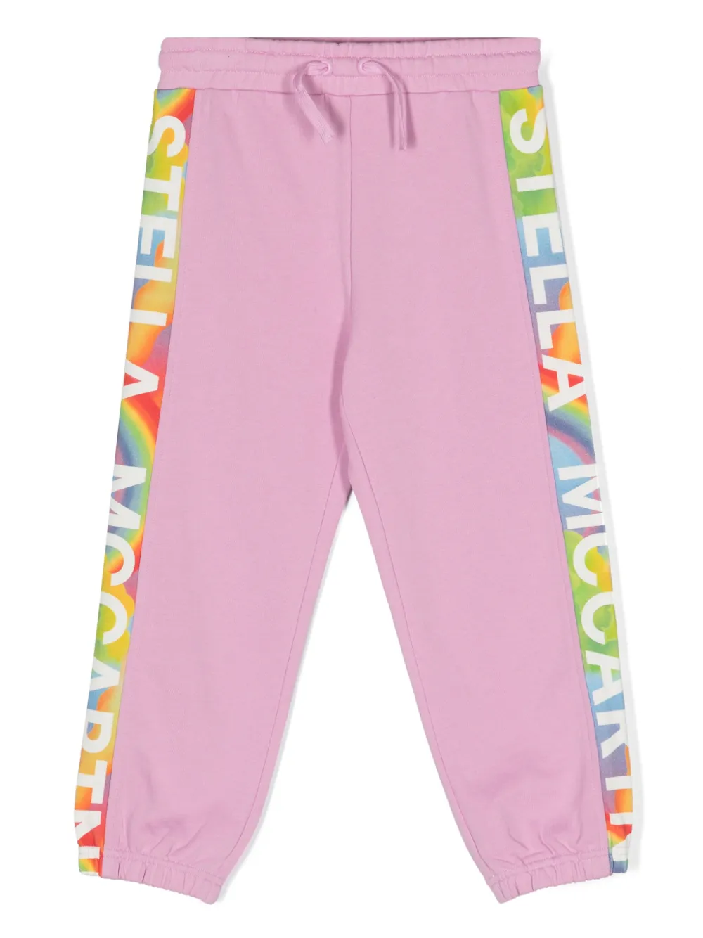 

Зауженные спортивные брюки с логотипом Stella McCartney Kids, розовый