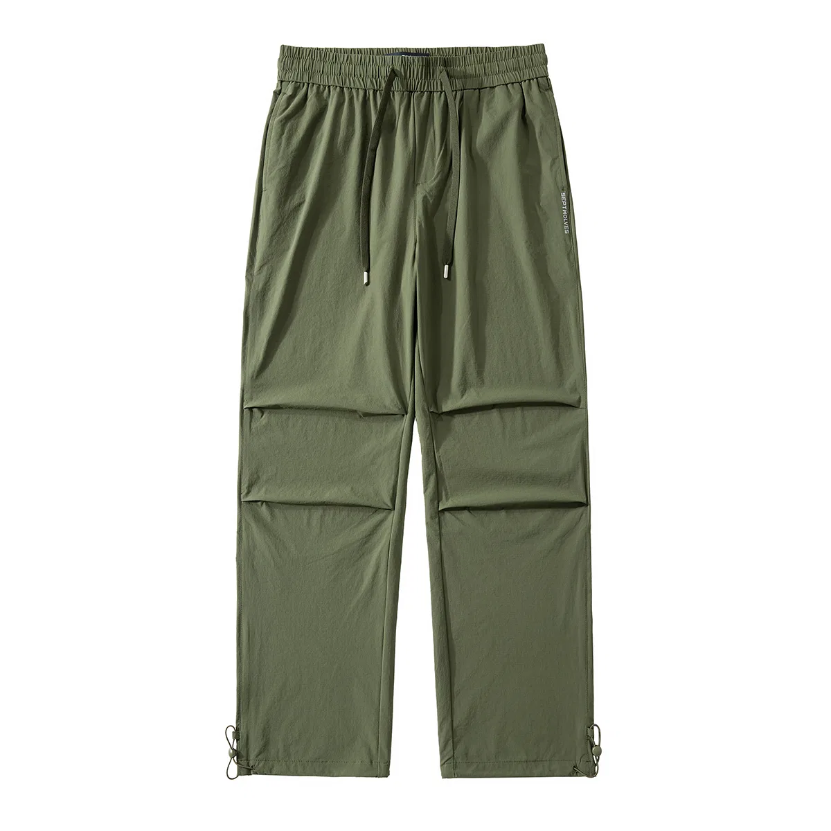 Женские повседневные брюки прямого кроя Army Green SEPTWOLVES