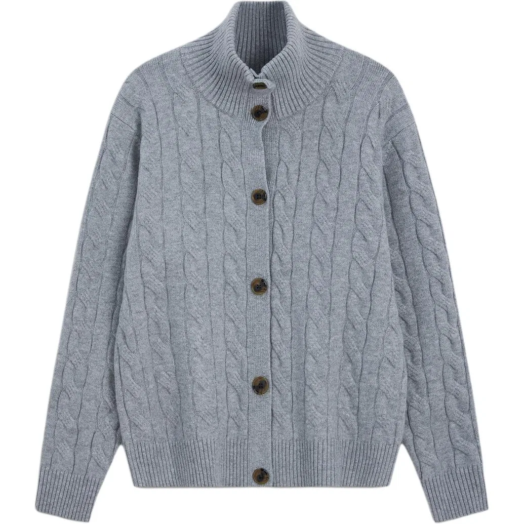 Женский кардиган из трикотажа средней посадки GAP, Gray