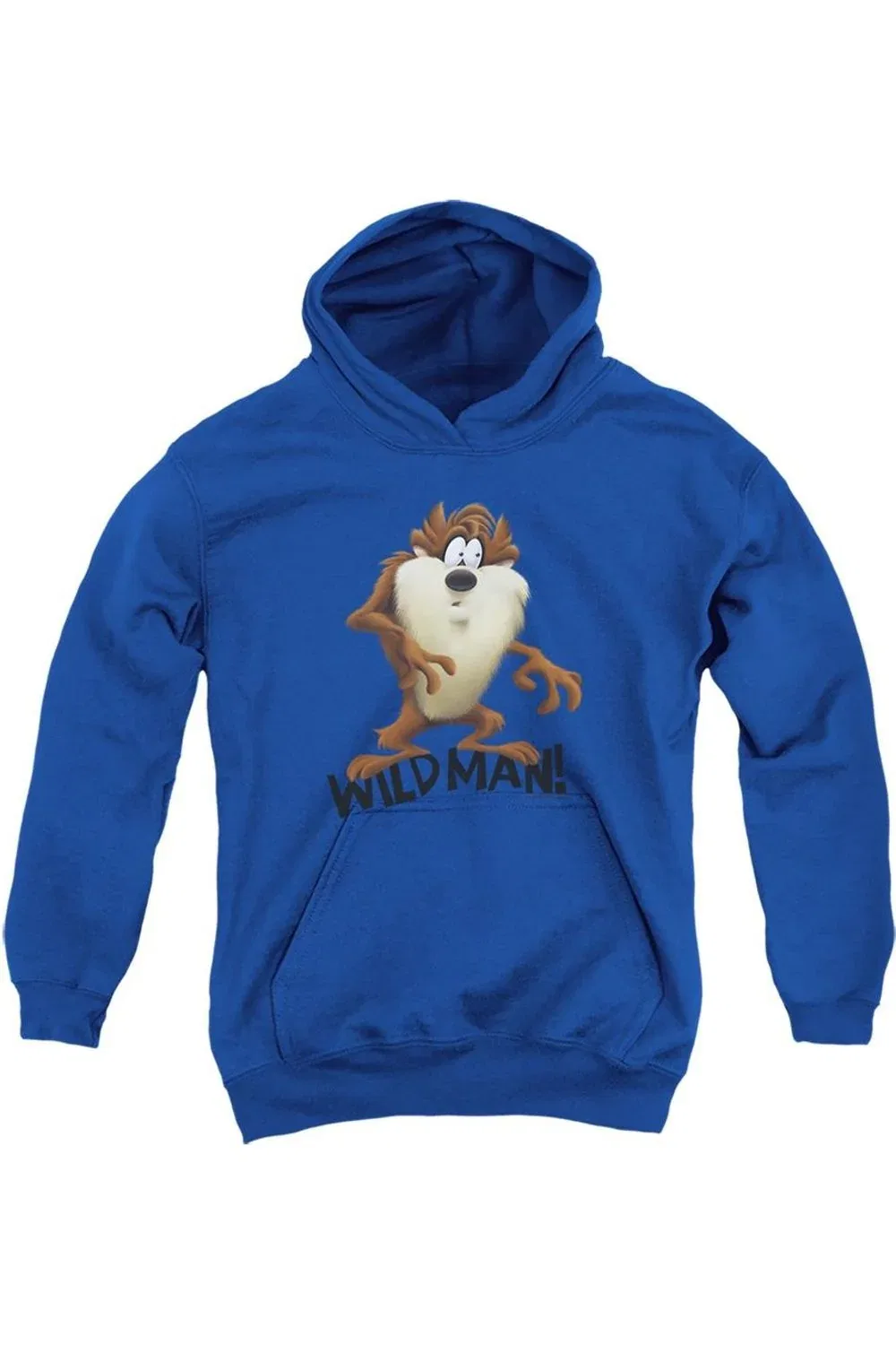 Детское худи для мальчиков с капюшоном Looney Tunes Taz Wild Man Gildan, Royal Blue