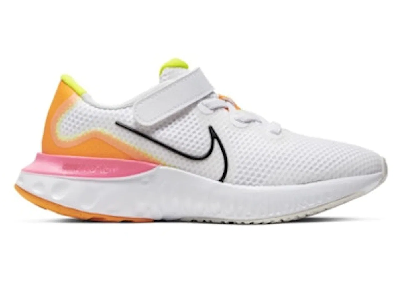 Детские кроссовки Lifestyle Nike Renew Run, White/Platinum Tint/Pink Blast/Black