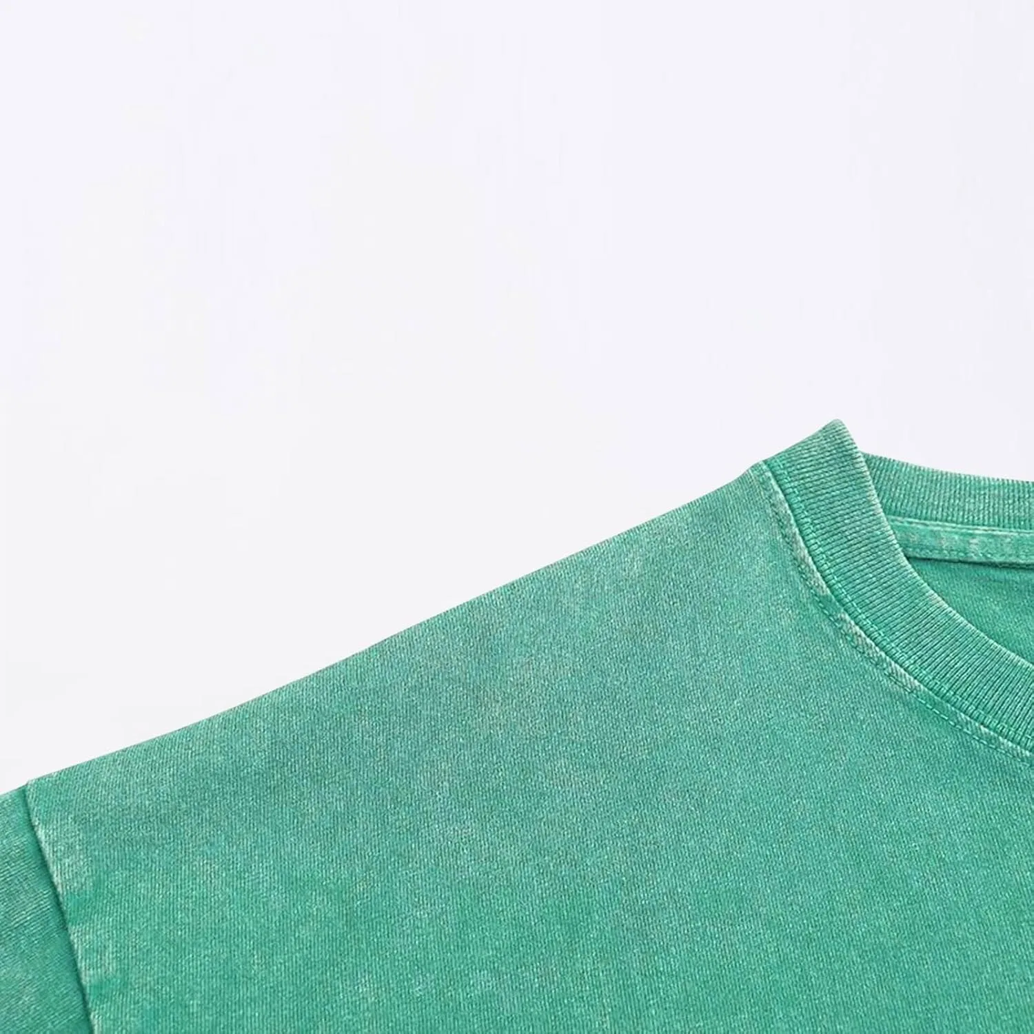 Мужская футболка оверсайз винтажная Heavy Cotton, Acid Wash, Green — фото 4