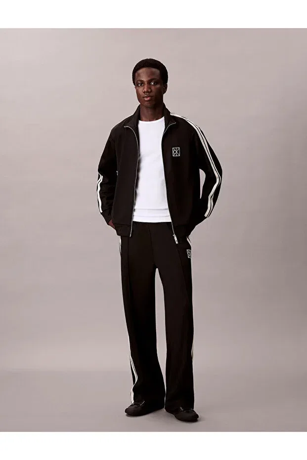 Мужские спортивные брюки с принтом Calvin Klein, Black