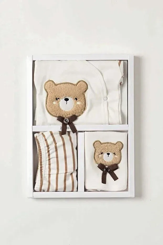 Детский комплект для выписки из роддома с принтом Basics Myzi Store, Brown