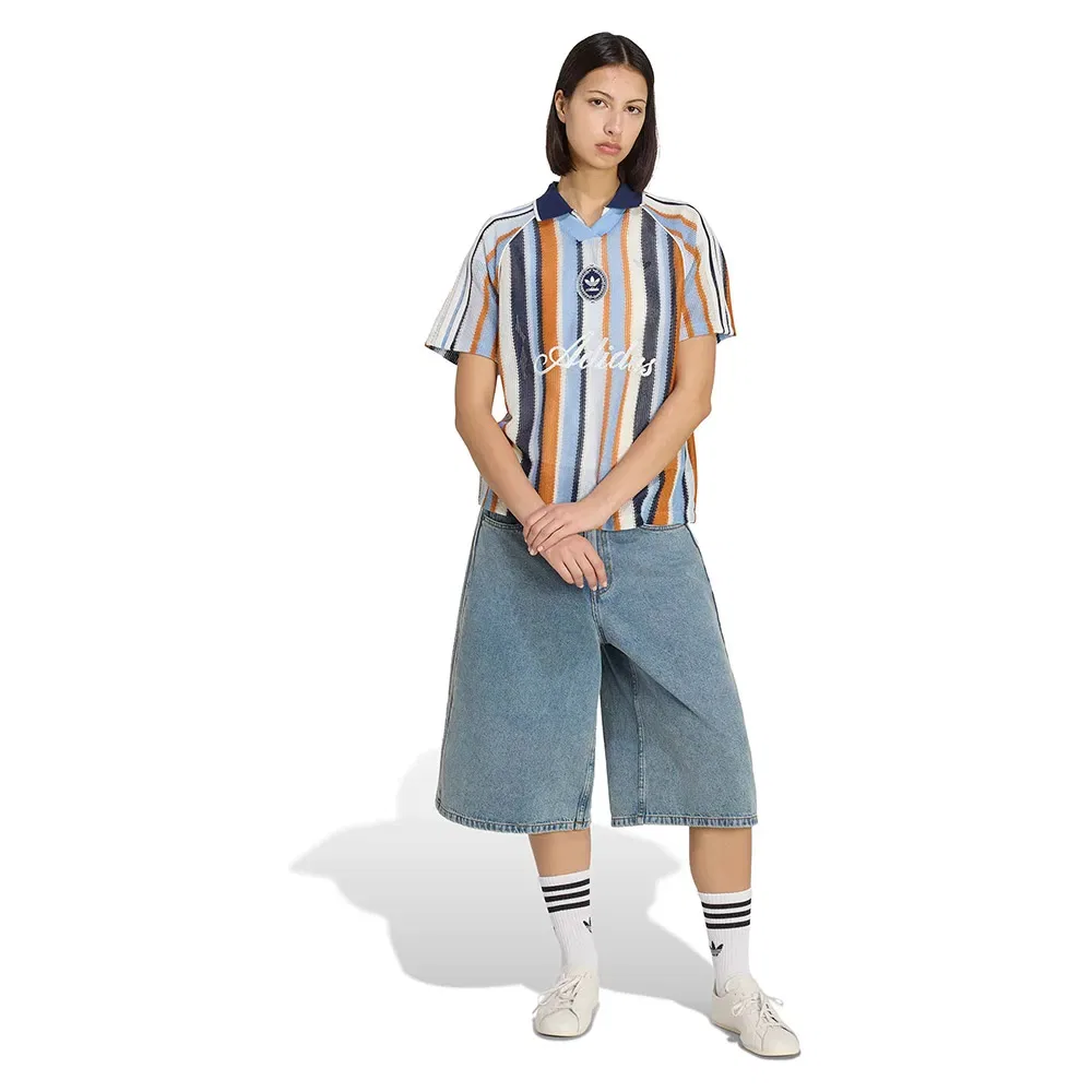 Женская футболка с v-образным вырезом Oversized Jersey Adidas Originals, Multicolor — фото 4