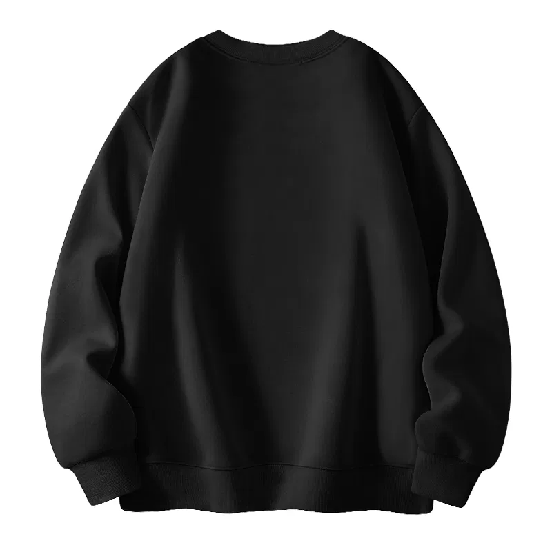 Детский свитшот с круглым вырезом Freehand Chest Logo MINISO, Spring Fall Black — фото 4