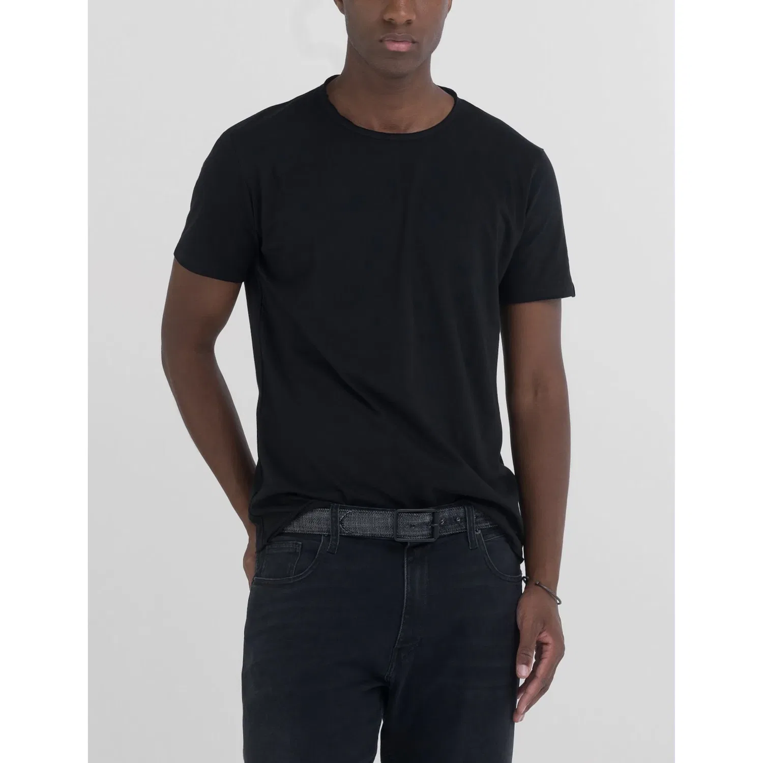 Детская хлопковая футболка regular fit Replay, Black — фото 2