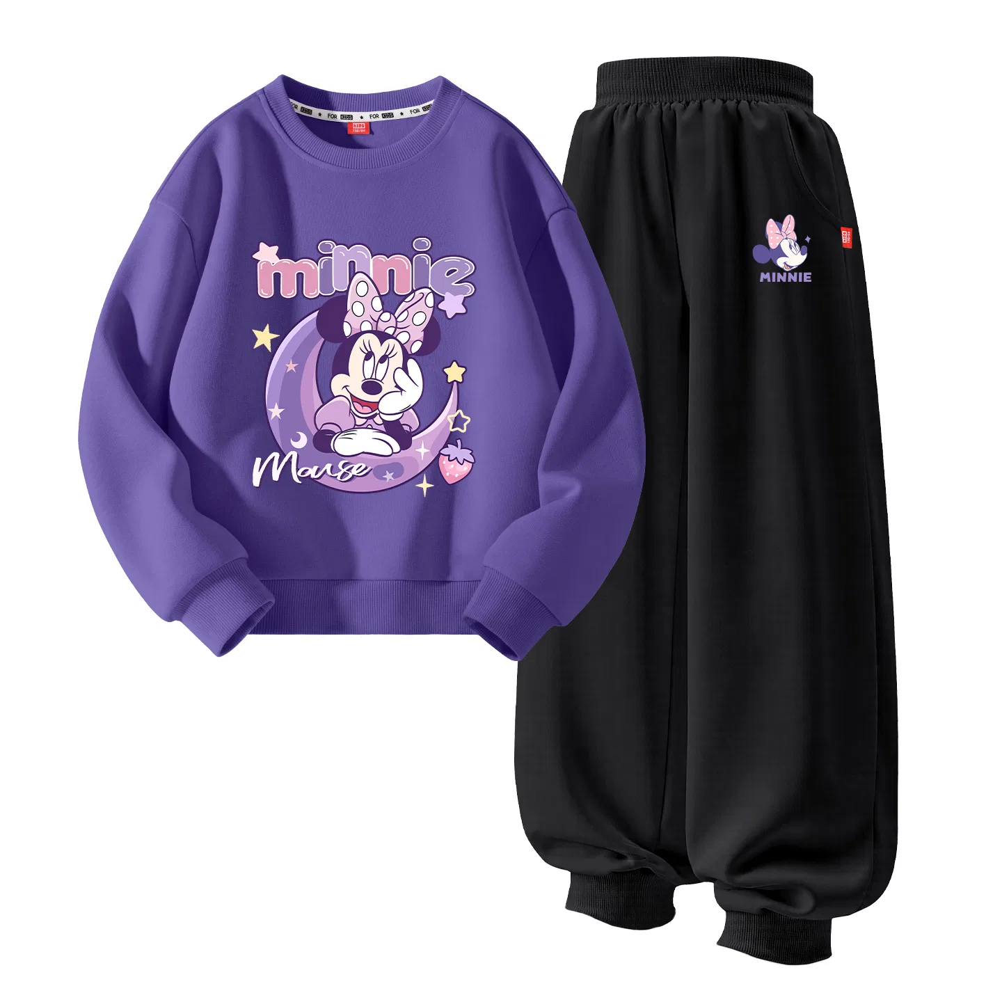 Детский спортивный костюм с принтом Disney Di Moon Bunny Pulse Purple+Di Nini Knot K Black, Purple