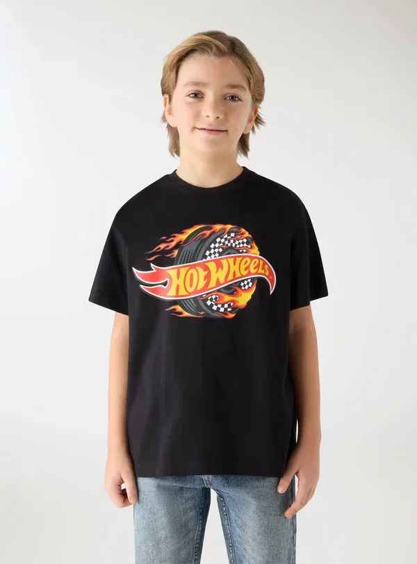 Футболка с принтом Hot Wheels Terranova, черный — фото 2