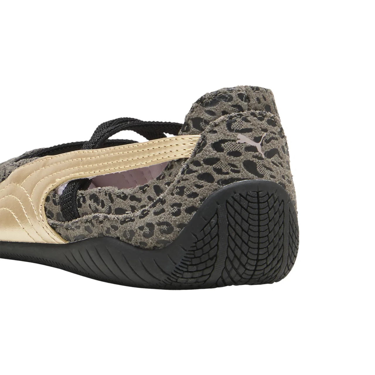Детские кроссовки для девочек с принтом Speedcat Ballet PUMA, Matte Bronze/Gold — фото 3