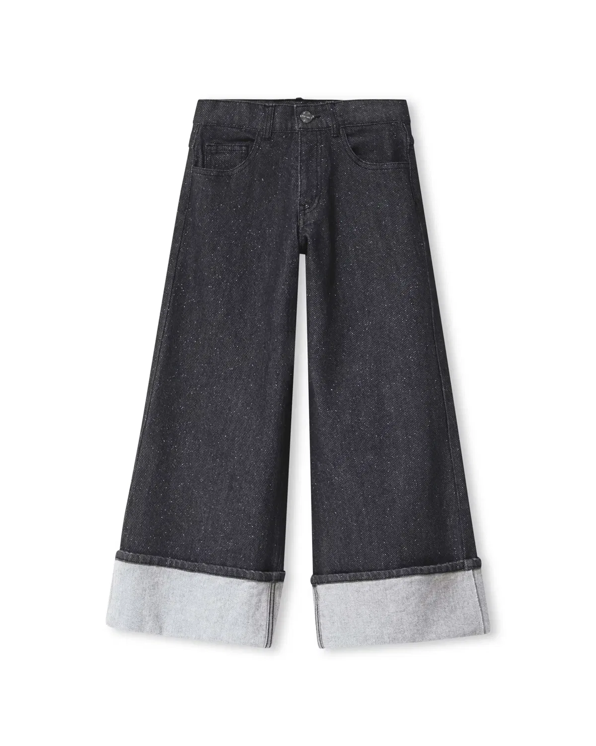 Детские джинсы для девочек из хлопка с эластаном DKNY, Negro