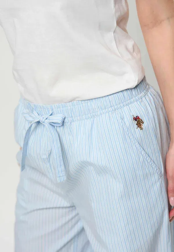 Брюки из хлопка с эластаном Uwmira U.S. Polo Assn., Cerulean, лазурный — фото 4