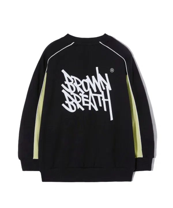 Свитшот детский с цветными блоками, Brownbreath Kids, черный — фото 2