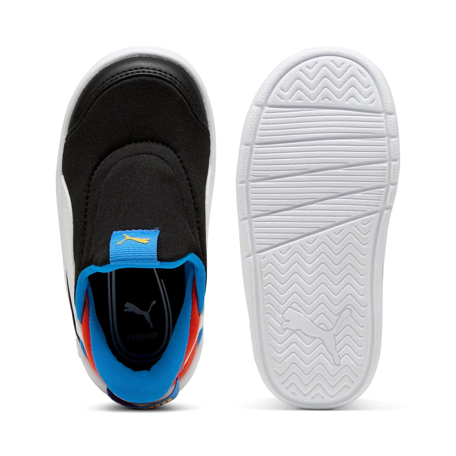 Детские кроссовки с технологией Ease In PUMA, Black/White/Red — фото 4
