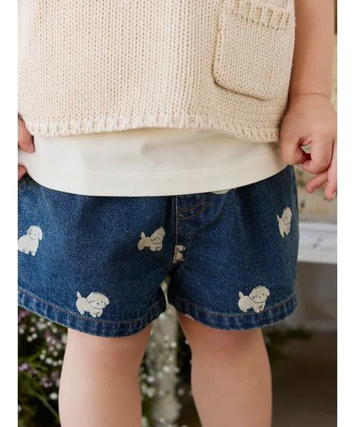 Детские джинсовые шорты с принтом Finnegan Denim JAMIE KAY, Navy
