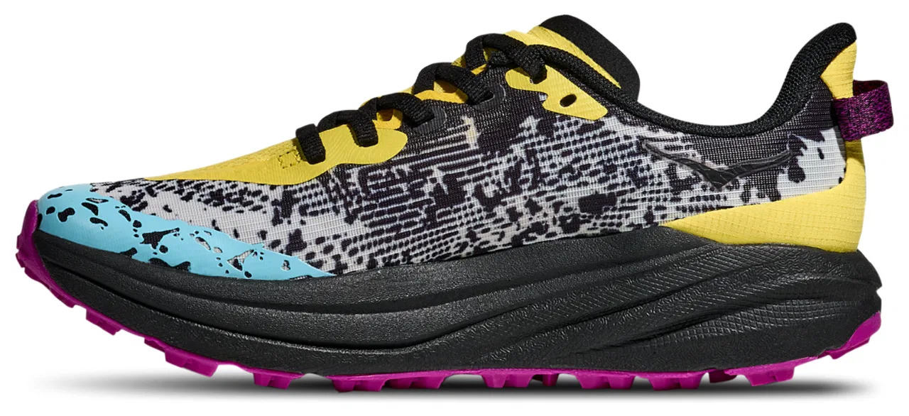 Кроссовки для девочек Speedgoat 6 HOKA, цвет Electric Lemon/Black — фото 2