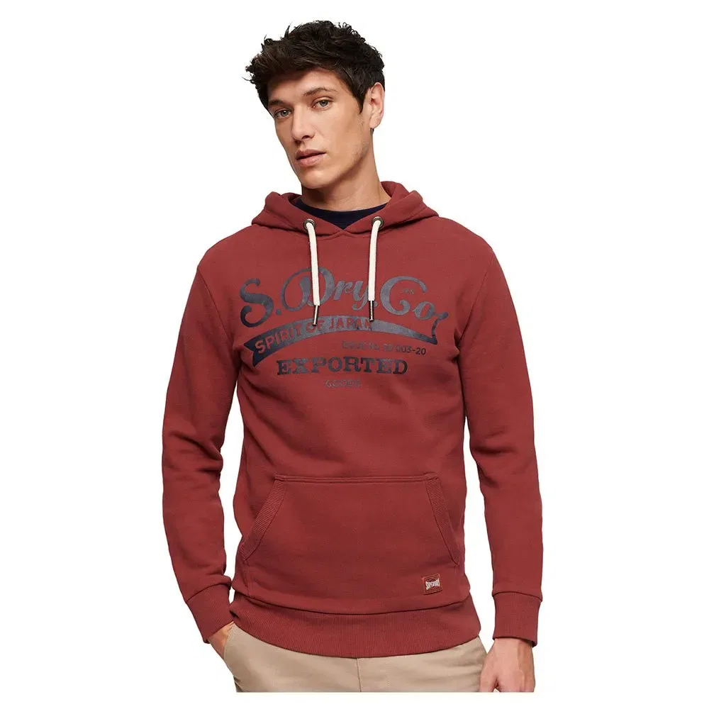 Худи Classic Spirit Superdry, красный