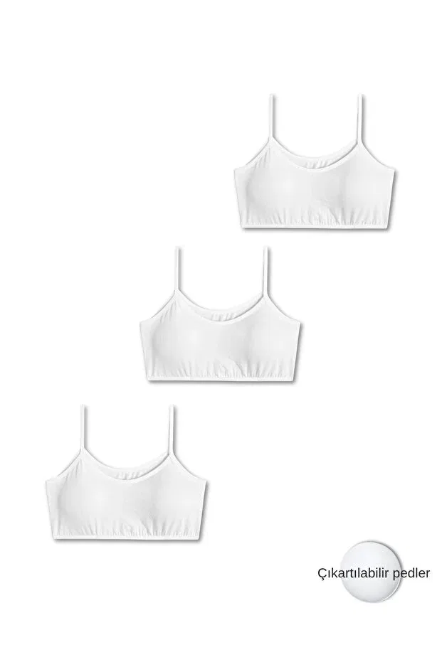 Детский комплект маек для девочек Panfilia, White