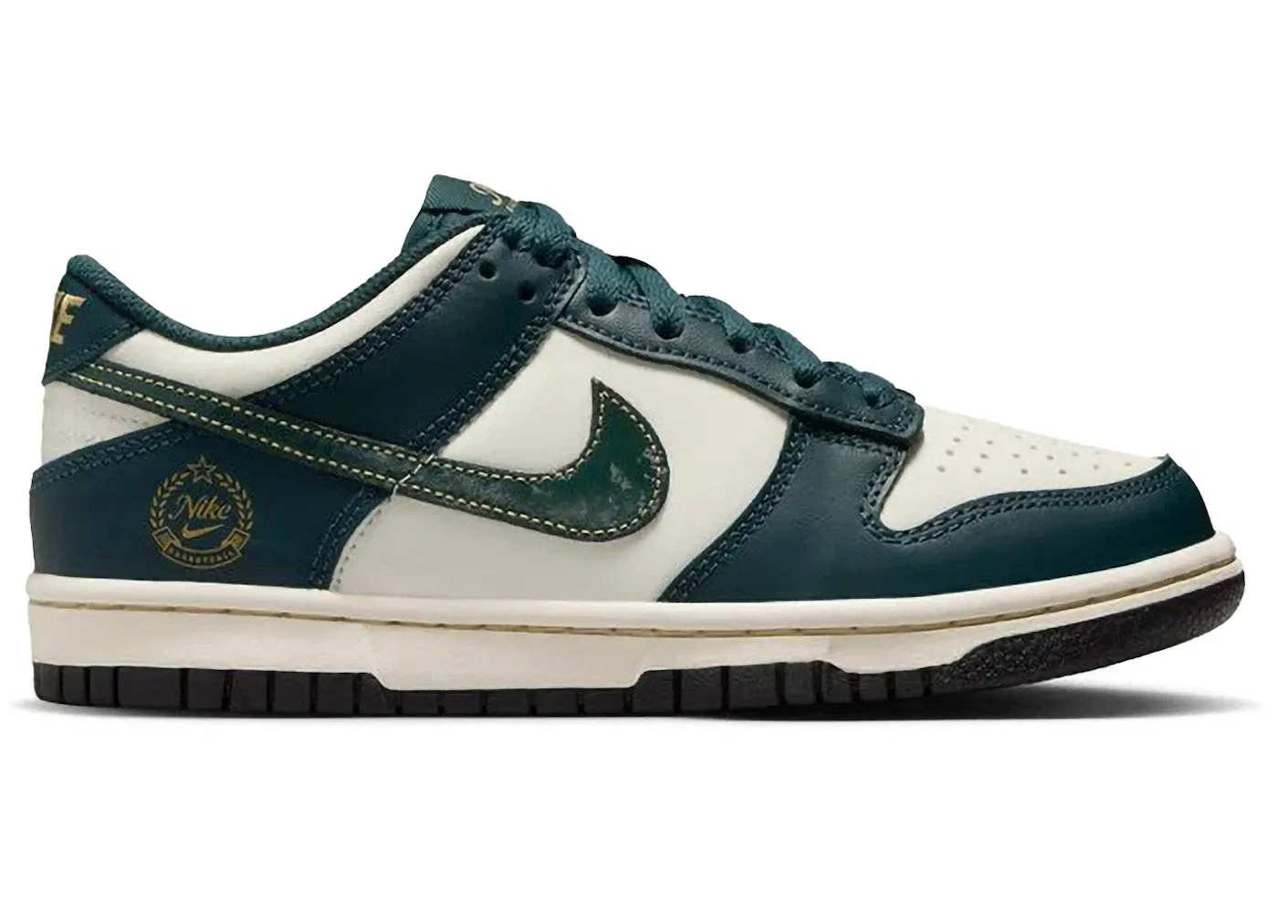 Детские кроссовки Lifestyle Nike Dunk Low, Deep Jungle/Pale Ivory/Vintage Green/Deep Jungle