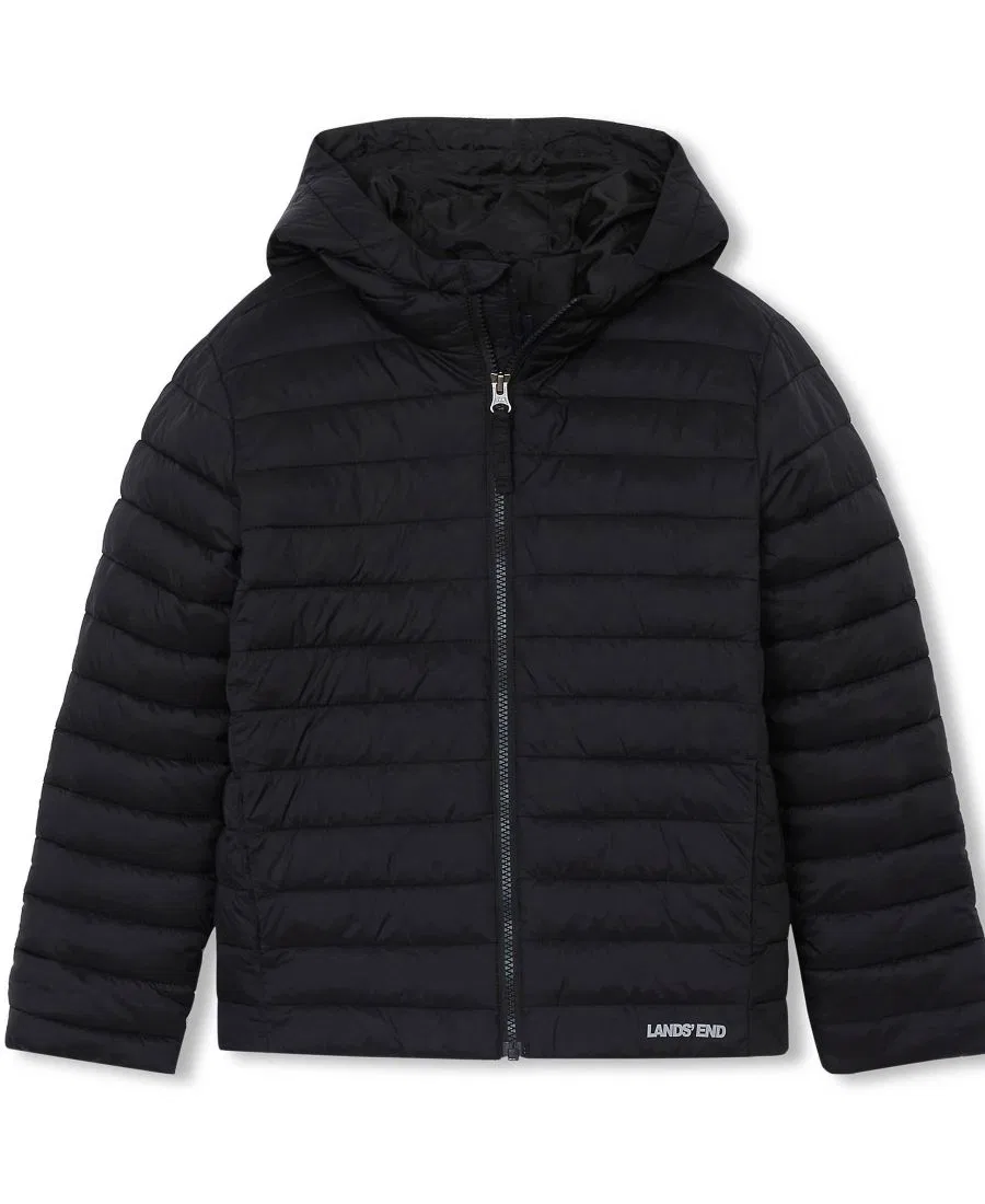 Детская куртка с капюшоном и утеплителем FeatherFree Husky Lands' End, Black