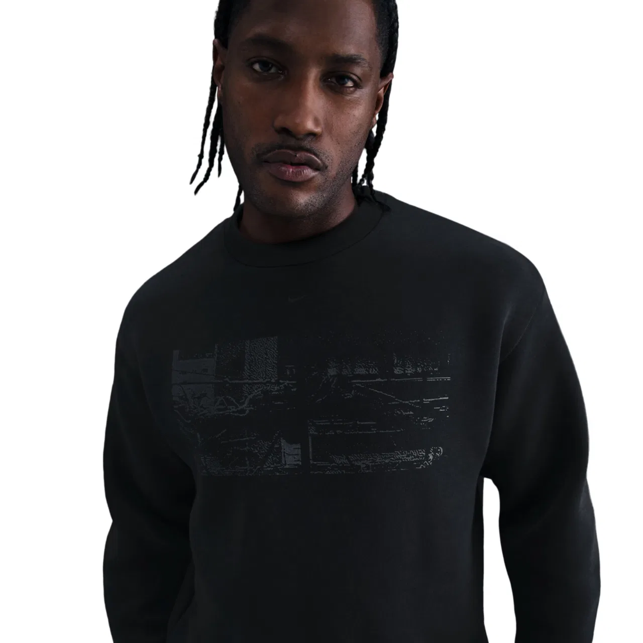 Мужская толстовка Tech Fleece Crew GX Nike, черный