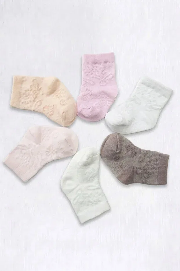 Детские носки для девочек хлопковые набор 6 пар Cocole Socks, Multicolor — фото 2