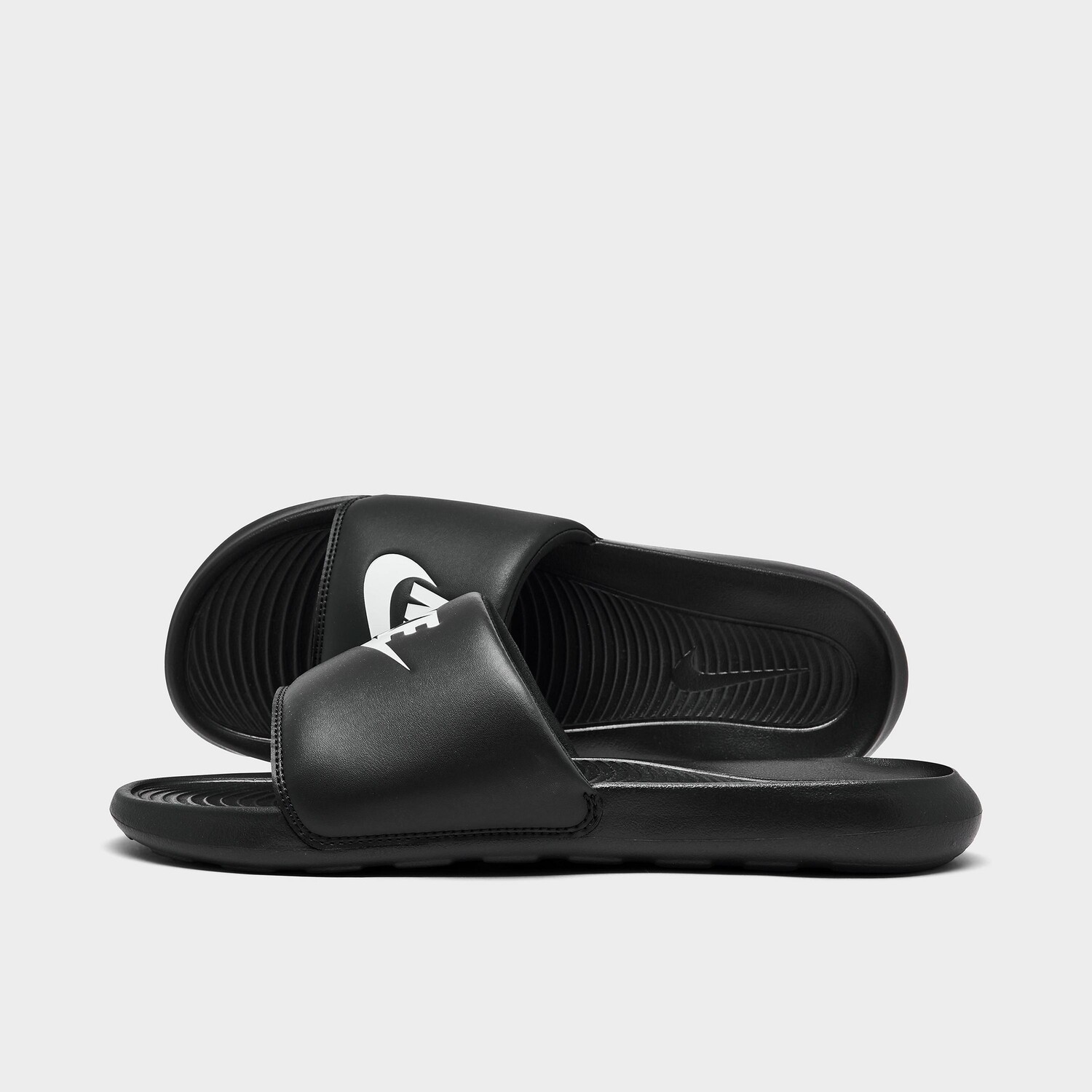 Мужские сандалии Nike Victori One Slide, черно-белый — фото 2