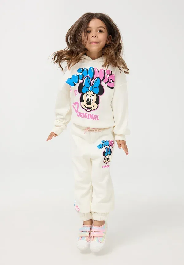 Брюки с принтом Mickey Mouse and friends Tracksuit bottoms Terranova, bianco lana, белый