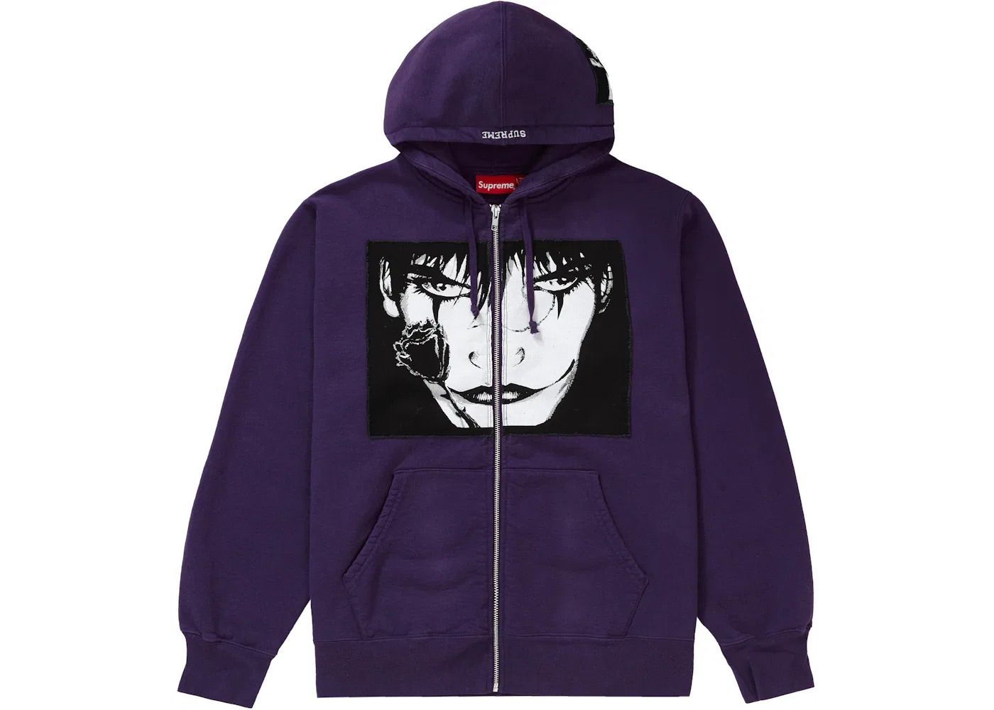 Мужской худи с принтом The Crow Supreme, Dusty Purple