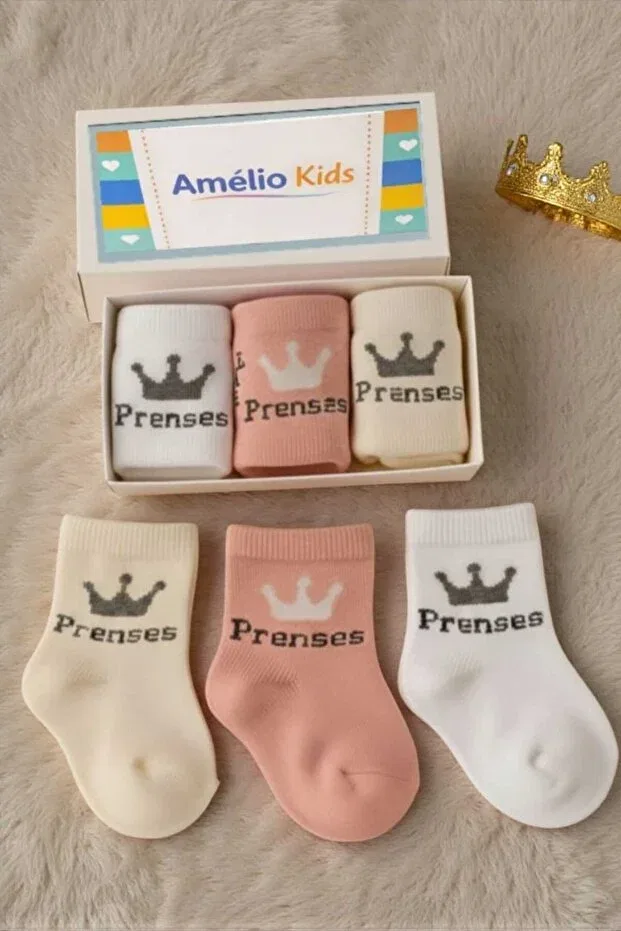 Детский комплект махровых носков с принтом Amélio Kids, Multicolor — фото 3