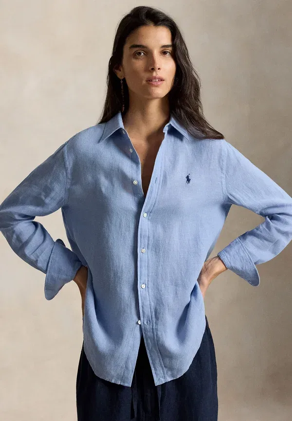 Рубашка из льна Polo Ralph Lauren, Summer Blue, синий