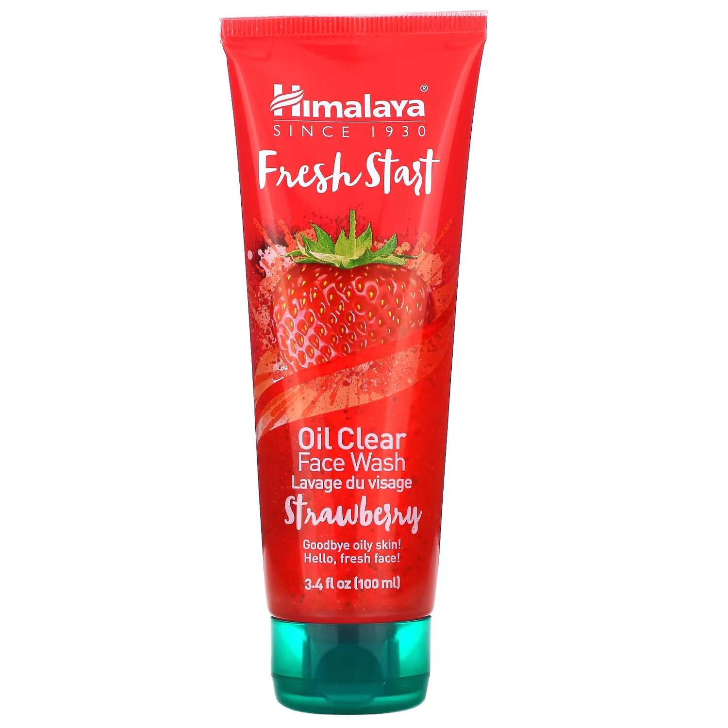 

Himalaya, Fresh Start, Oil Clear для умывания, клубника, 3,4 жидких унции (100 мл)