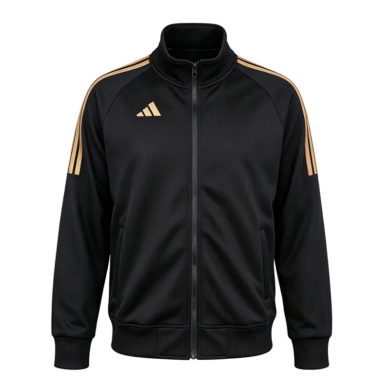 Детский спортивный комплект Adidas Kids Casual Sportswear Sets, Black/Gold — фото 3