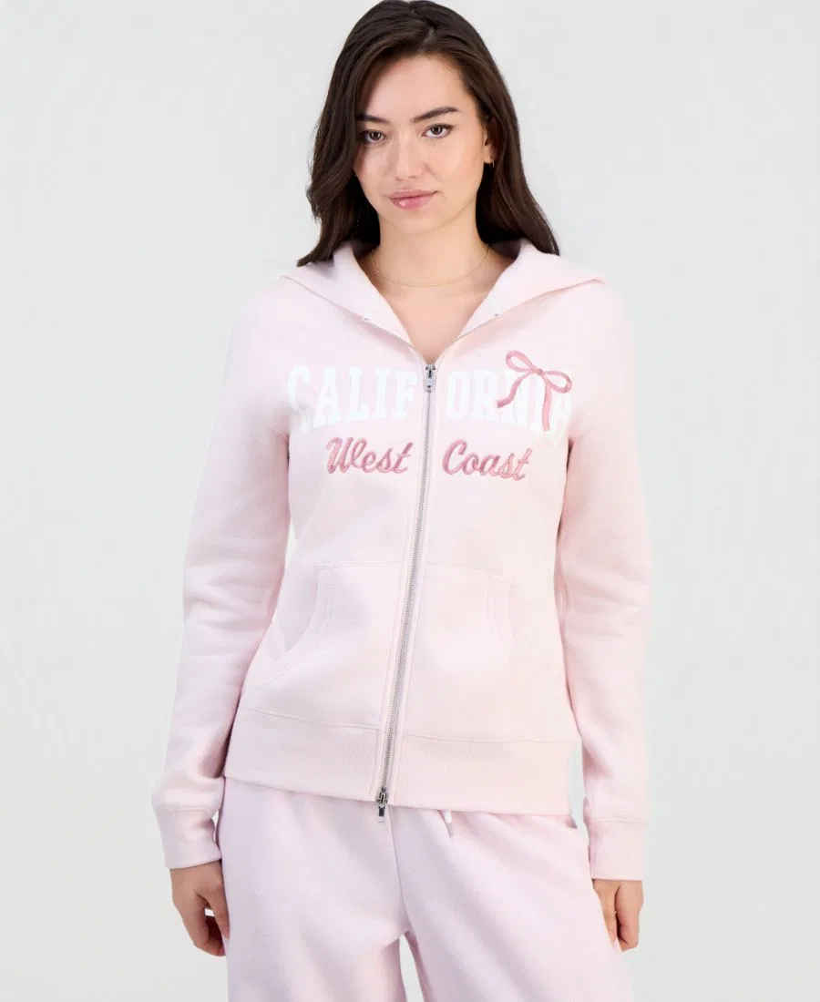 Комплект из футера: худи на молнии, майка и спортивные брюки, модель Fleece Zip-Up Hoodie, Tank Top & Sweatpants Madden Girl, Ballet Slipper — фото 2